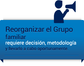 Reorganizar el Grupo Familiar requiere decisión, metodología  y llevarlo a cabo oportunamente.